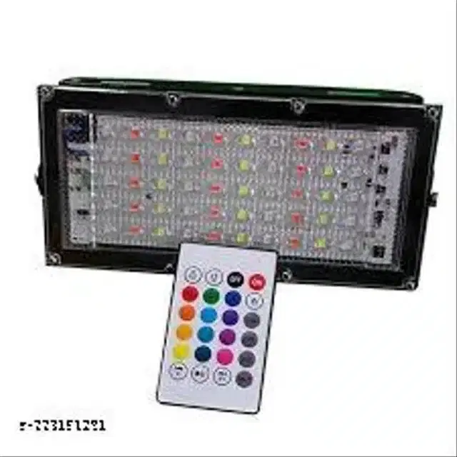 Remote Control Flood Light, Multicolor, 50 W