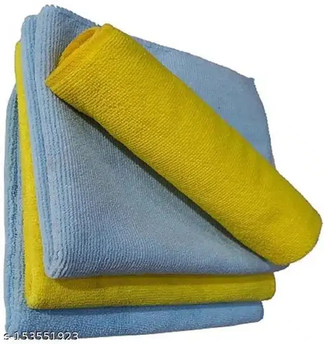Microfiber Bath Towel, Multicolor, 40x40 cm, Pack of 4