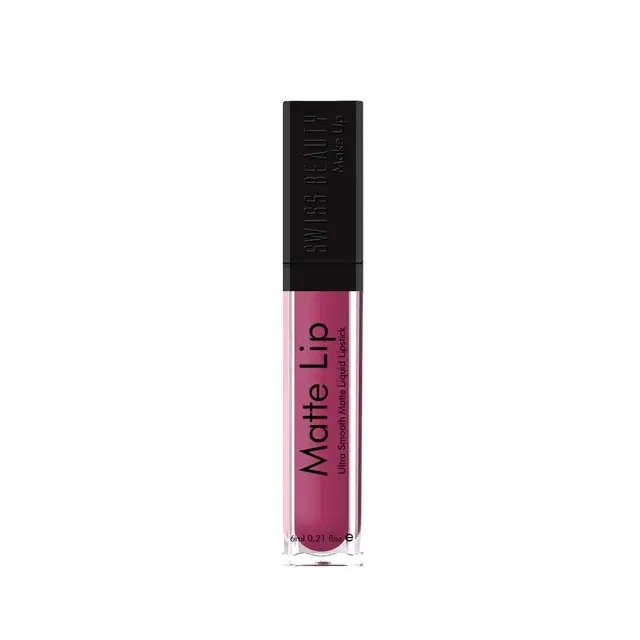 Swiss Beauty Ultra Smooth Matte Lip Liquid Lipstick, Smooth Lip Color, Weightless Finish, Silky Matte Finish, Shade- Mauve Pink, 6 ml