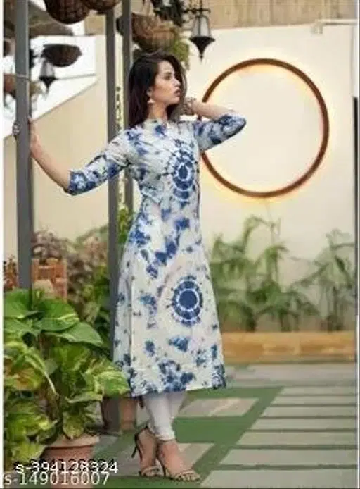 Rayon Kurta & Payjama Set For Women, White (S)