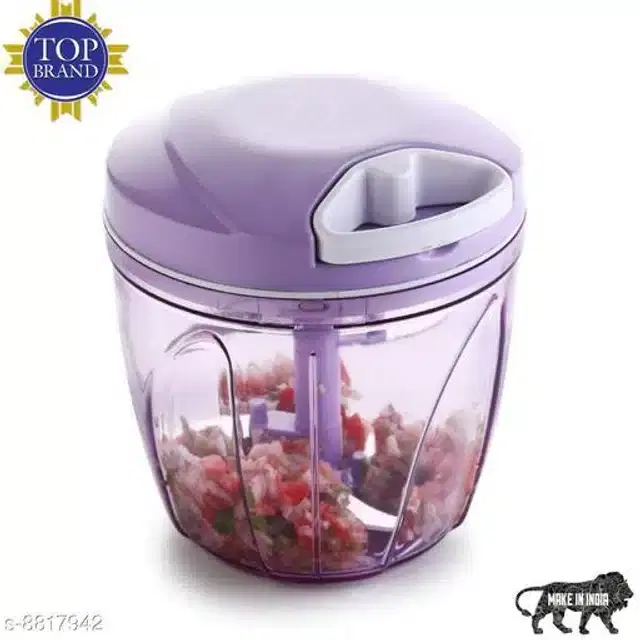 Manual Vegetable Chopper, Purple, 900 ml