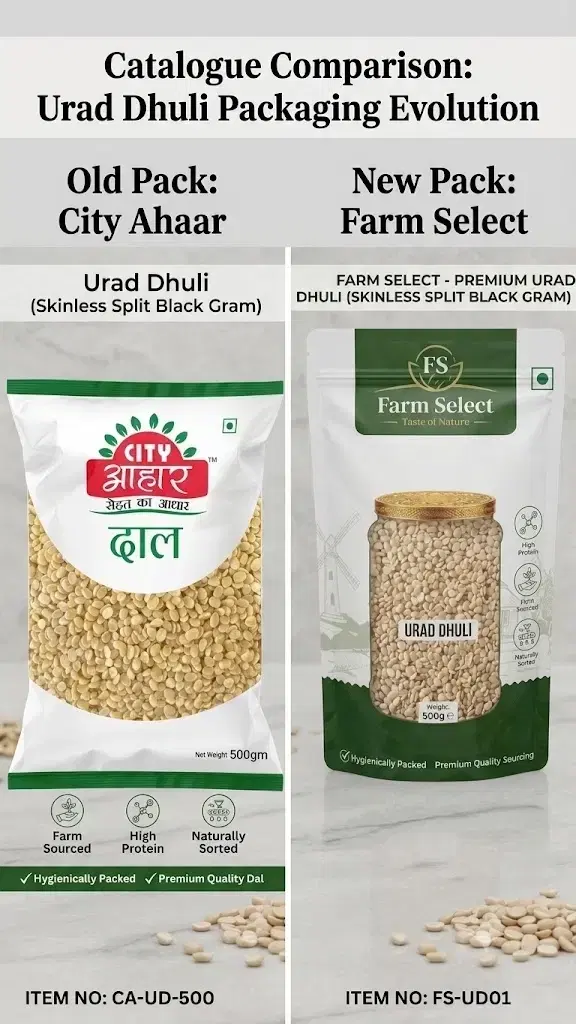 City Aahar/Farm Select Urad Dhuli 500 g