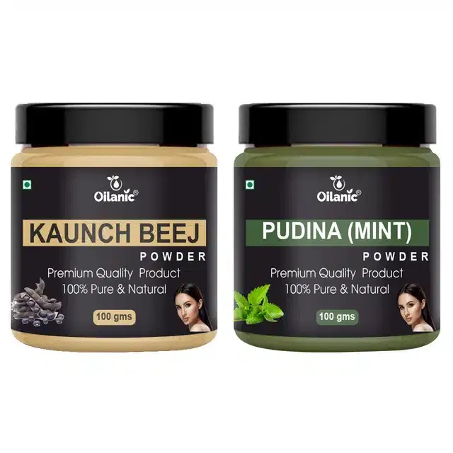 Natural Kaunch Beej & Pudina Powder for Skin & Hair, Pack of 2, 100 g