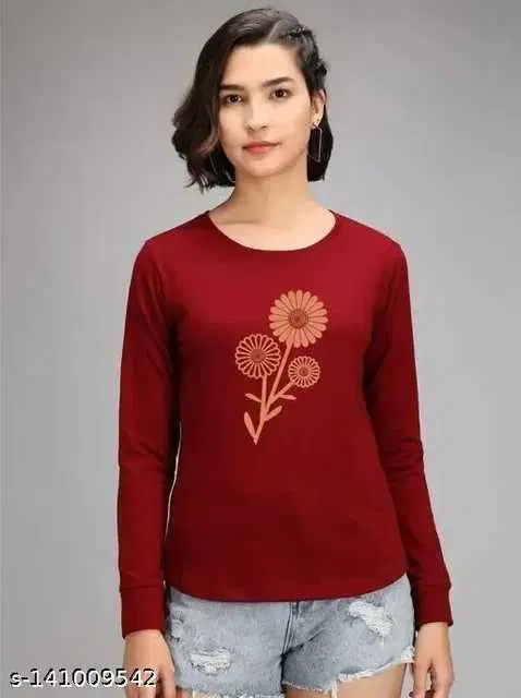 Women's Full Sleeves Sweatshirt (Maroon, M) (PC-50)