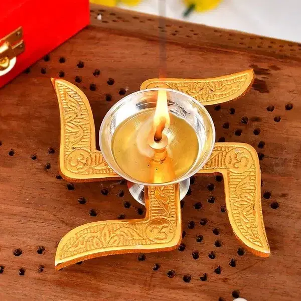 Decorative Bowl swastik for pooja