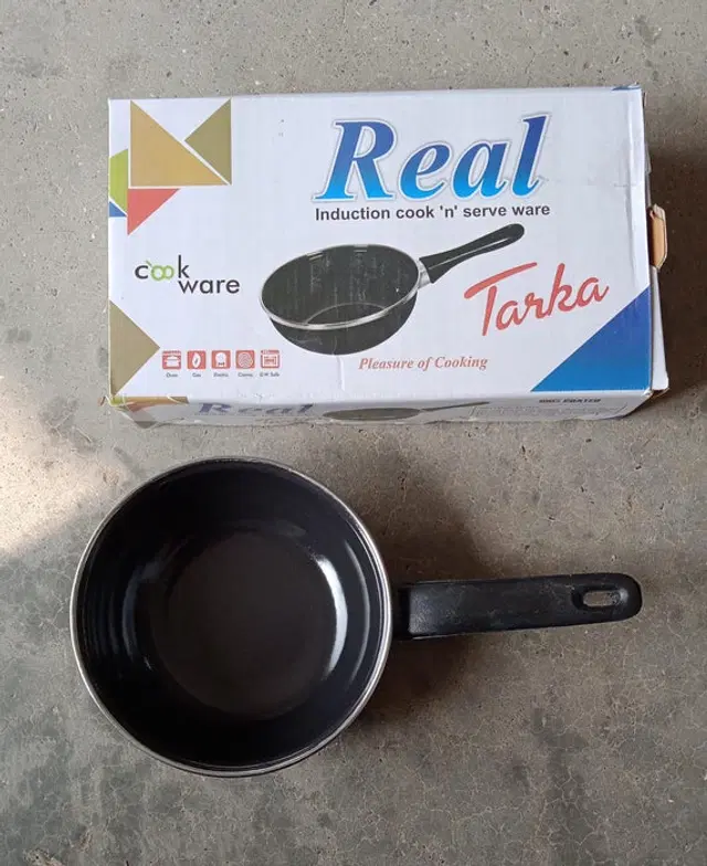 Non Stick Gas Compatible Frying Pan, Black, 12 inches