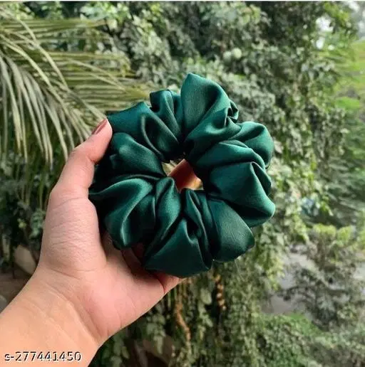 Pure Silk Scrunchies for Women, Pack of 12 (Multicolor)