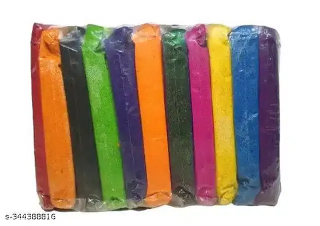 Rangoli Colors Pouch, Multicolor, Pack of 10