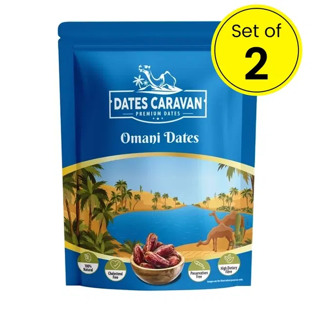 Dates Caravan Omani Dates 2X250 g (Set of 2)