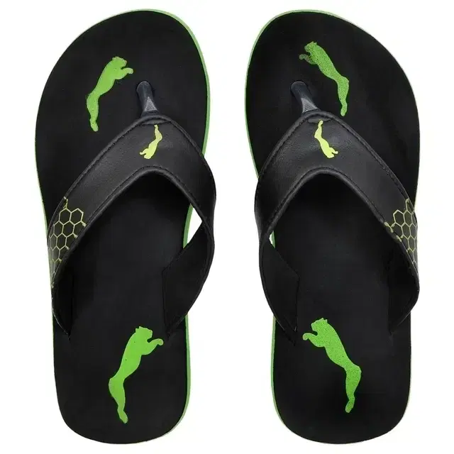 Casual Flipflops & Slippers for Men (Black, 9)