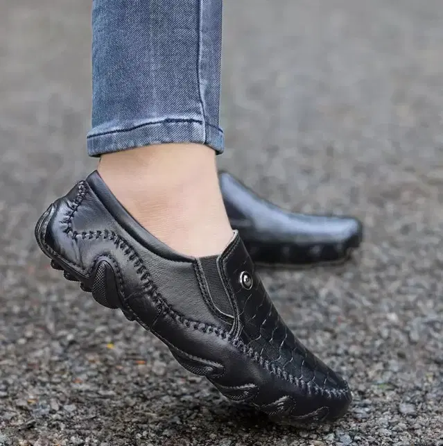 Loafers for Men (Black, 8)