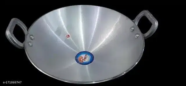 Aluminum Kadhai, Silver, 2.5 L
