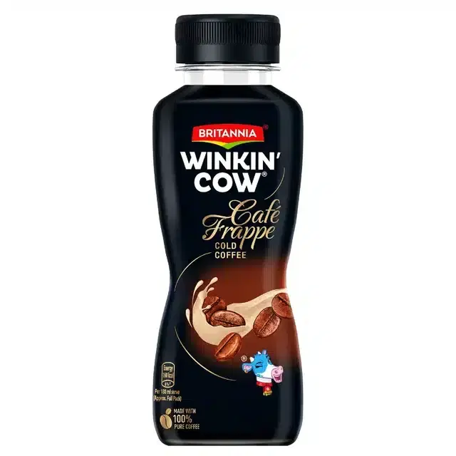 Britannia Winkin Cow Café Frappe Cold Coffe - 180 ml