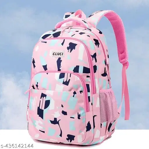 Canvas Backpack Bag, Pink