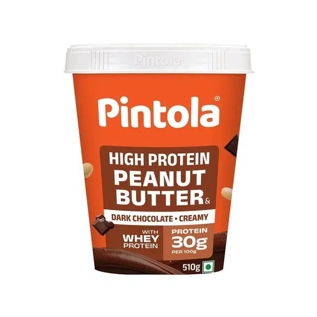 Pintola High Protein Peanut Butter Dark Chocolate Creamy 510 g