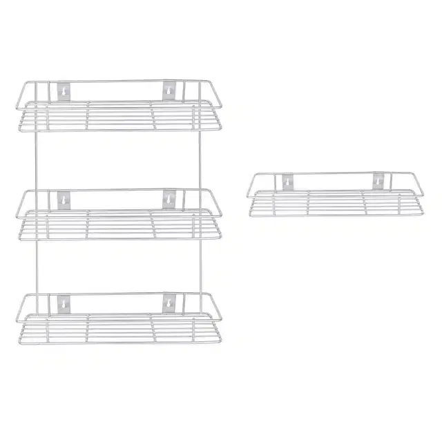 Oc9 Stainless Steel Wall Shelve Rack 12X6X20 Inch & 12X6 Inch
