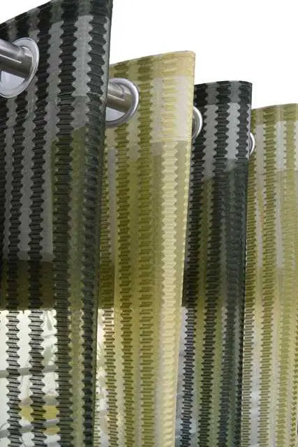 Homefab Polyester Curtains, Green, 5 Feet, HF-103