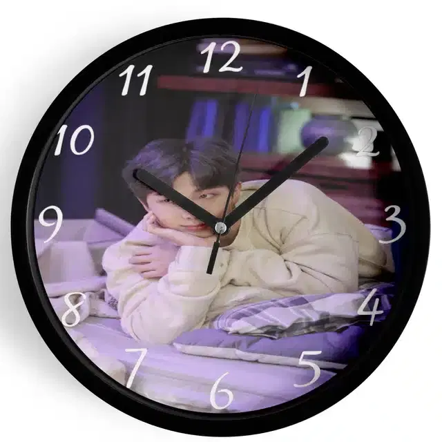 HD Printed Plastic Wall Clock, Multicolor, 10x10 Inches