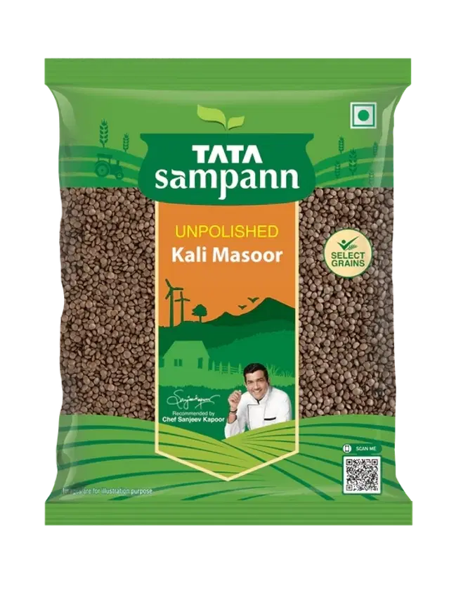 Tata Sampann Kali Masoor Sabut 1 Kg