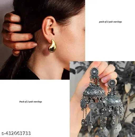 Western Wear Combo with oxidised earring