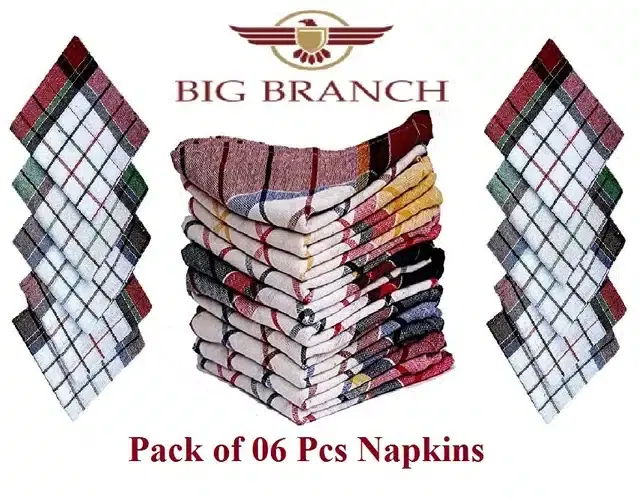 Cotton Kitchen Cleaning Cloths, Multicolor, Pack of 6