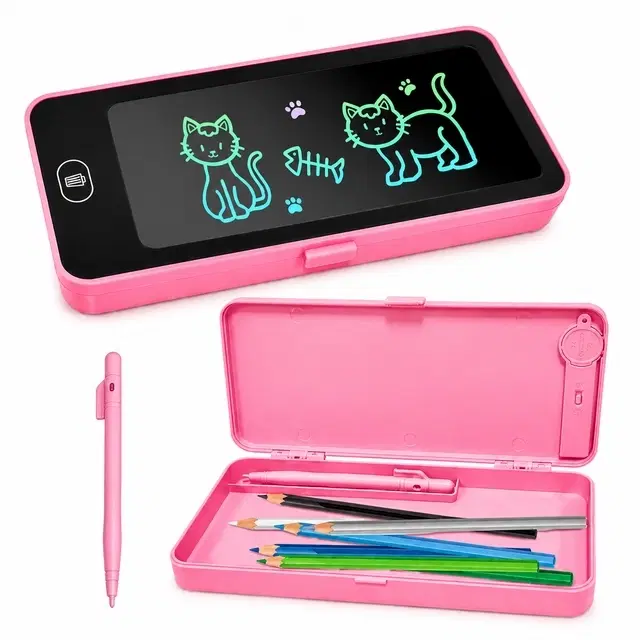 2 in 1 LCD Writing Tablet Pencil Case for Kids