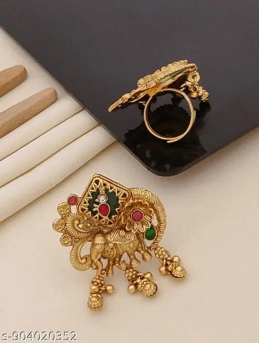 Heritage Ring for Women (Multicolor, Free Size)