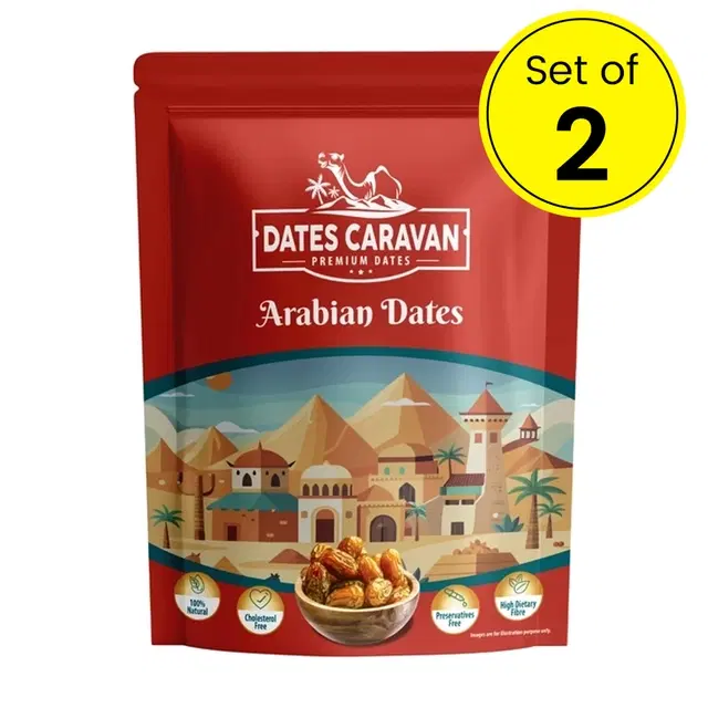 Dates Caravan Arabian Dates 2X500 g (Set of 2)