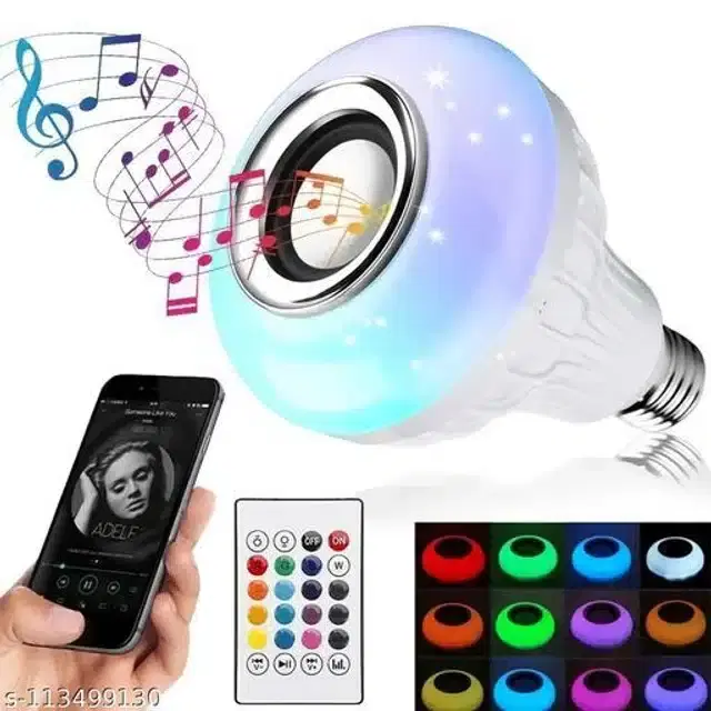 LED Bluetooth Speaker Bulb, Multicolor