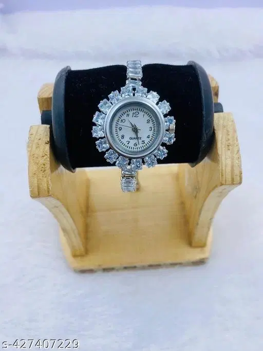 Feminine Fancy Diamond Watch Bracelets