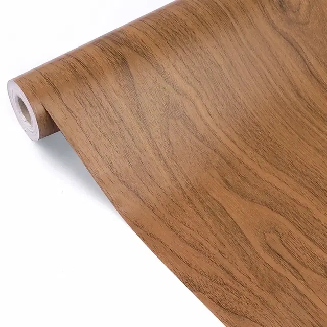 Pvc Vinyl Diy Self Adhesive Decorative Peel Stick Wallpaper For Living Room & Hall 45x304cm (Wooden Texture Like)