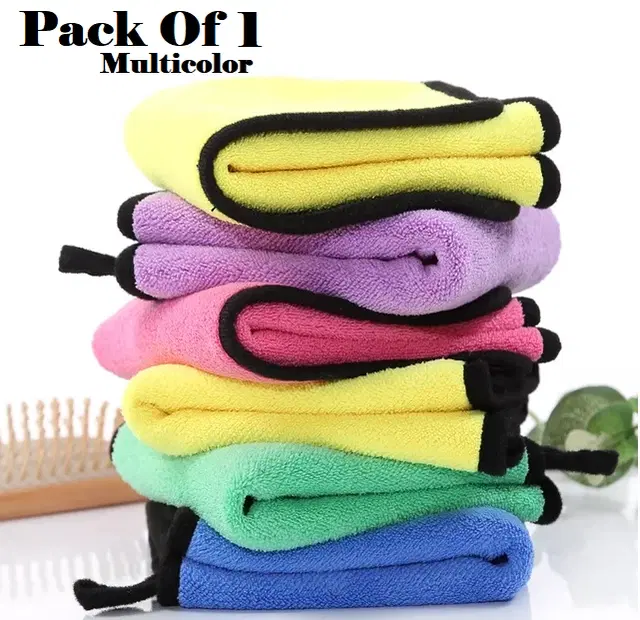 Microfiber Thick Lint & Streak-Free Multipurpose Cleaning Clothes, Multicolor, Pack of 1