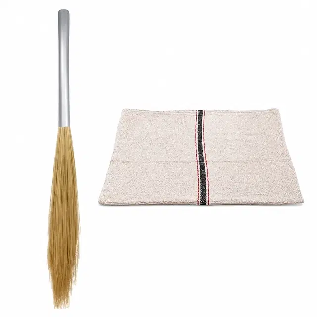 Shagun Plastic Grass Broom with Cleaning Cloth