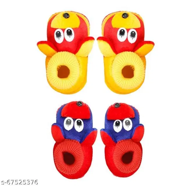 Booties for Infants, Pack of 2 (Multicolor, 6-9 Months)