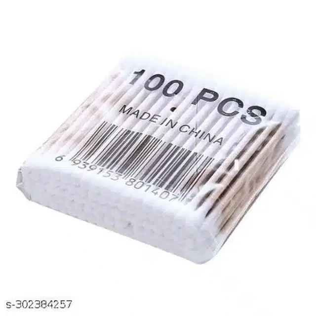 Double End Cotton Ear Buds, White, Pack of 300