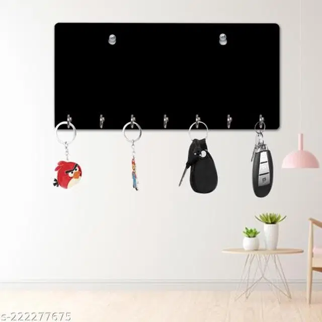 Wooden Key Holder, Black