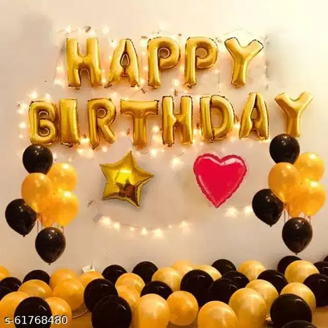 Birthday Party Decoration Kit, Multicolor, Set of 43