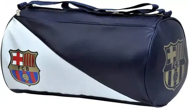 PU Leather Gym Bag, Blue