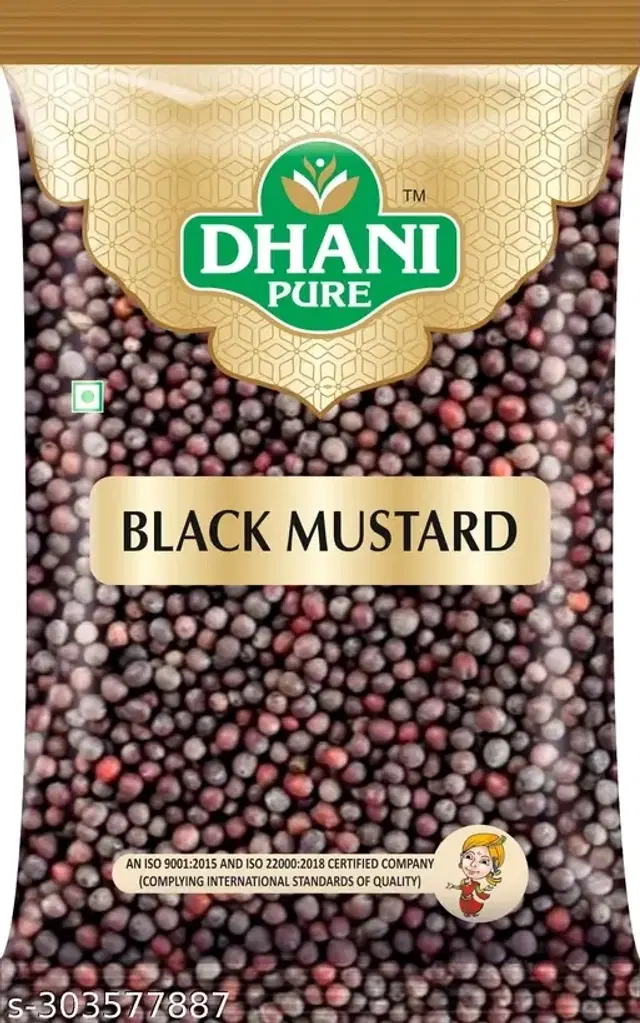 Dhani Pure Black Mustard Whole (Big) 100 g