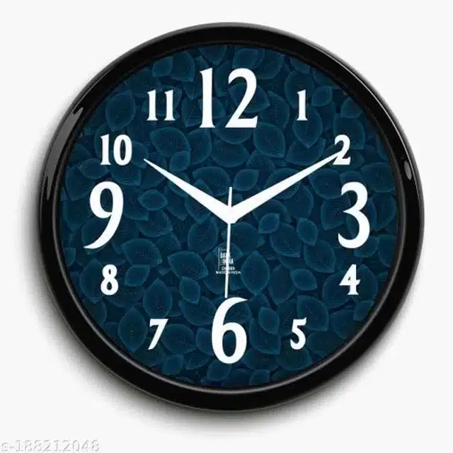 Designer Analog Wall Clock, Teal