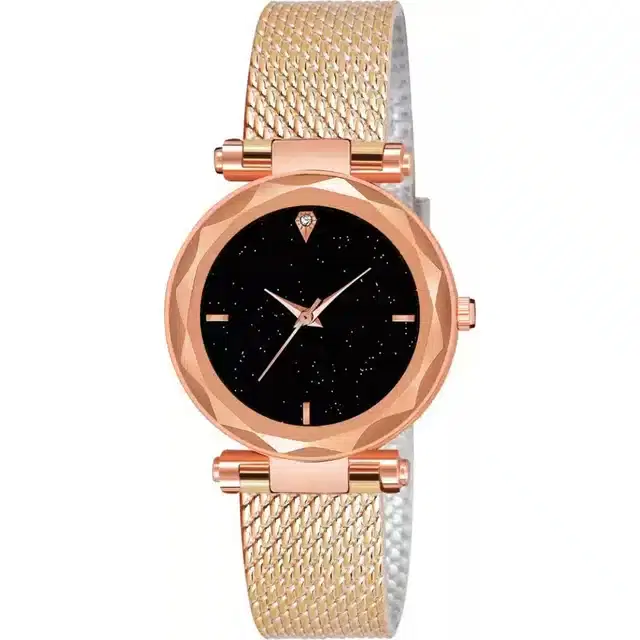Analog Watch for Girls (Rose Gold)