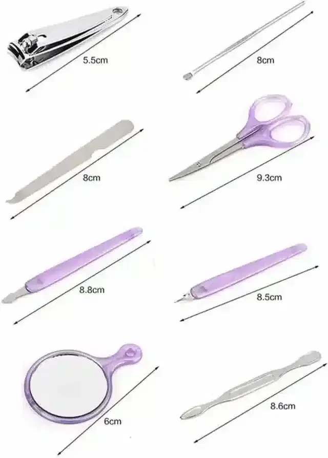 K Kudos 8 In 1 Apple Shape Manicure Set Nail Care Kit For Women Nail Set & Kit For Girls Women