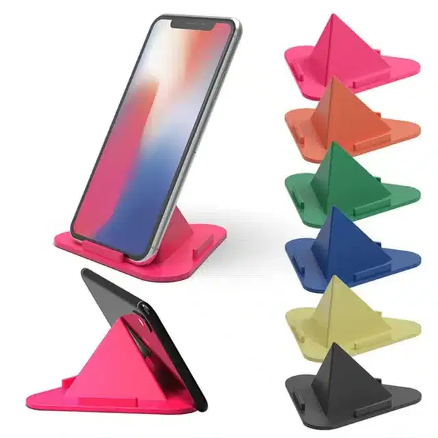 Pyramid Shape Mobile Stand, Pack of 6, Multicolor
