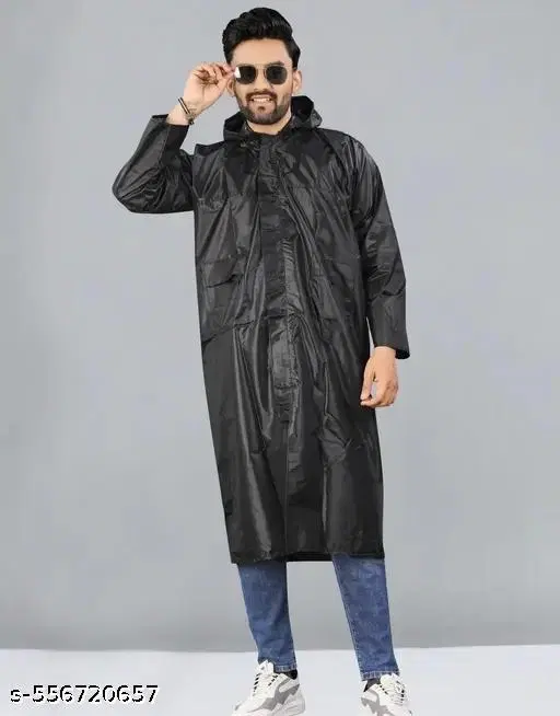 Polyester Solid Raincoat for Men/women, Multicolour (S)