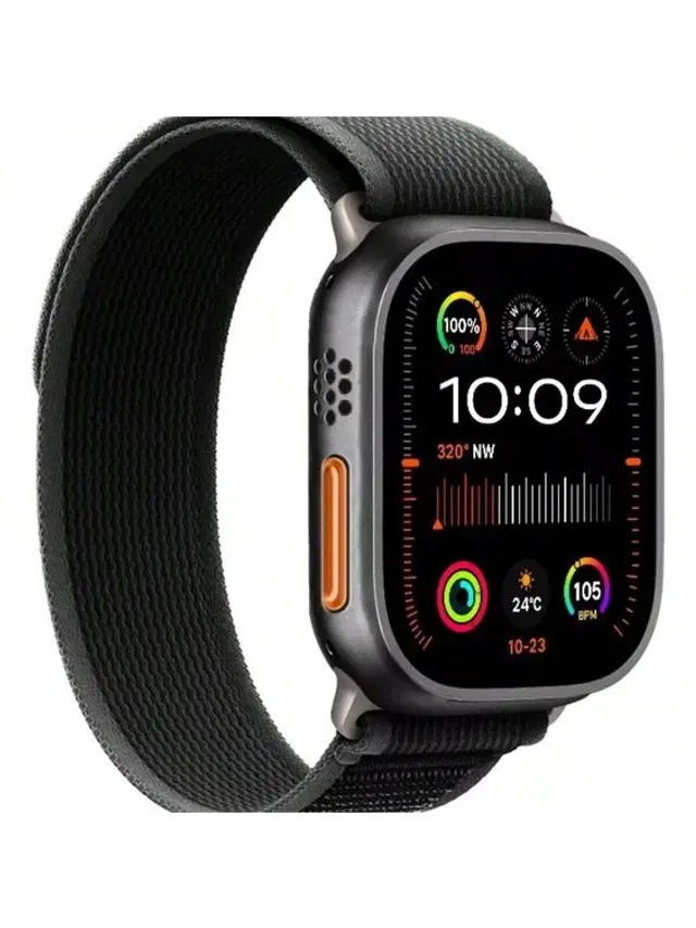 Rubber Strap T800 Ultra Smartwatch for Men & Women, Black