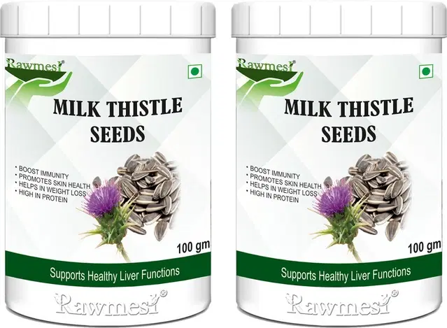 Pure Ayurvedic Organic Milk Thistle Seeds, 100 g, Pack of 2
