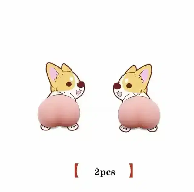 Pallavi Trading Car Styling Door Protector Anti-Scratch Cute Butt Cartoon Anti-Collision Strip Glue Body Decoration Bumper Protection