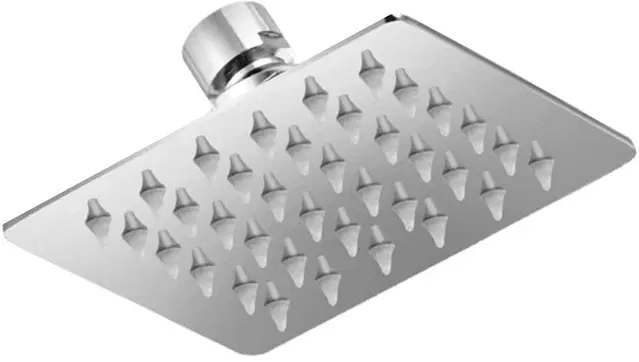 Stainless Steel Shower Head, Silver, 4x4 inches