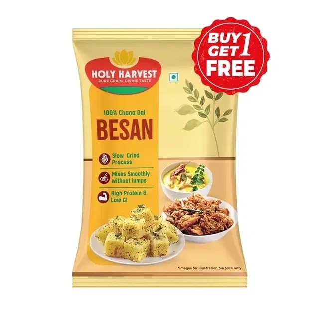 Holy Harvest Besan 2X500 g (Buy 1 Get 1 Free)
