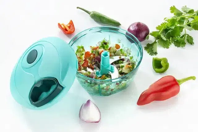 Manual Vegetable Chopper, Green, 450 ml